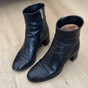 Margaux Classic Black Ankle Boots